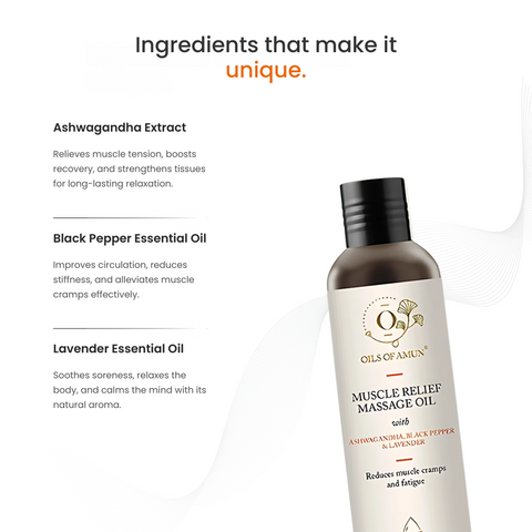 Muscle Relief Massage Oil