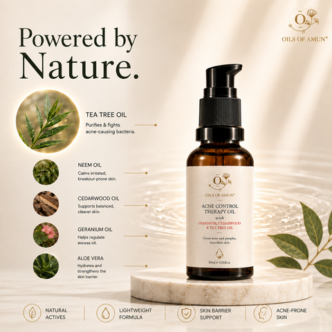 Acne Control Therapy Oil | Natural Face Serum for Acne-Prone Skin