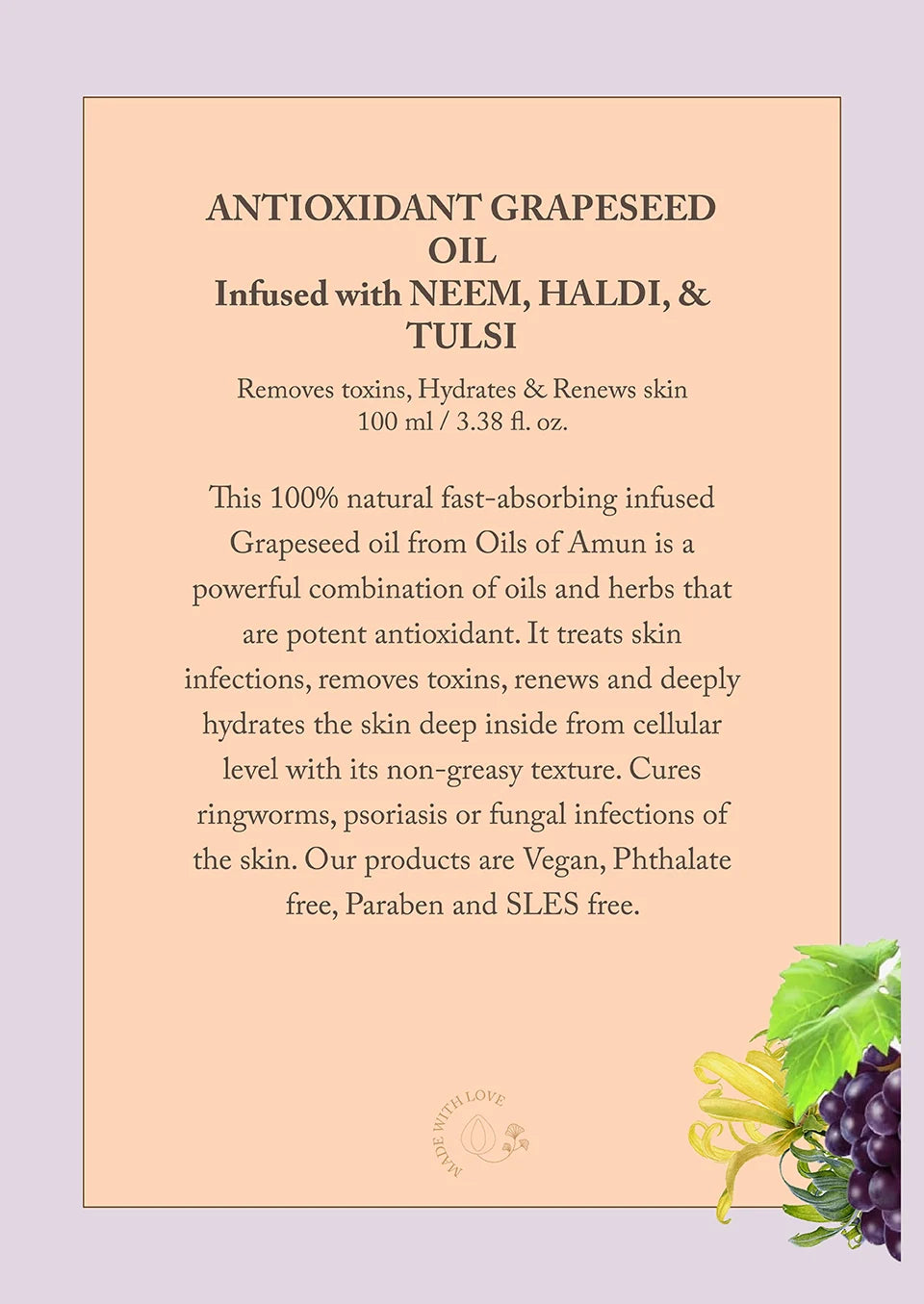 Grapeseed Oil Product Description